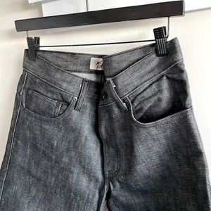 Naked & Famous dry black twill straight leg denim